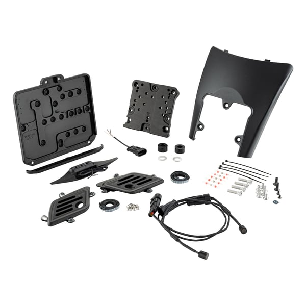 Image of Nummernschildhalter Rücklicht WUNDERKIND für schweizer Kennzeichen 180 x 140 mm, hinten, 107430-A99-F15 für Vespa GTS/GTS Super/GTV 125/300/310ccm (2023-)