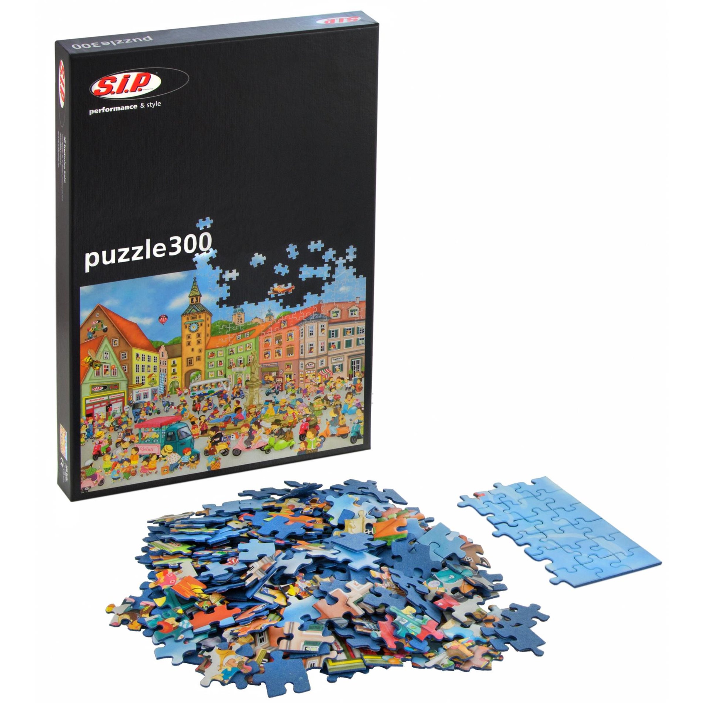 Image of Puzzle RAVENSBURGER SIP mit Motiv Vespa Wimmelbild Landsberg