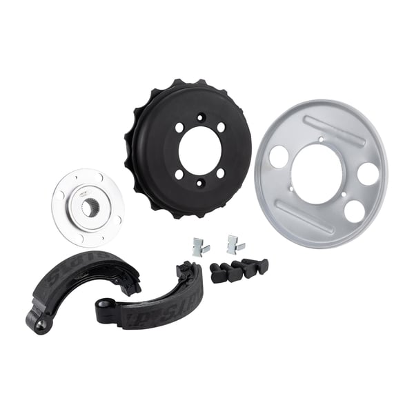 Image of Bremstrommel Umrüstkit SIP von 10" auf 8"Reifen hinten, geschlossen für Vespa 125 V1-33/VM/VN/ACMA/Hoffmann/VNA/VNB/Super/150 VL/VB/VBA/VBB/Super/P150S