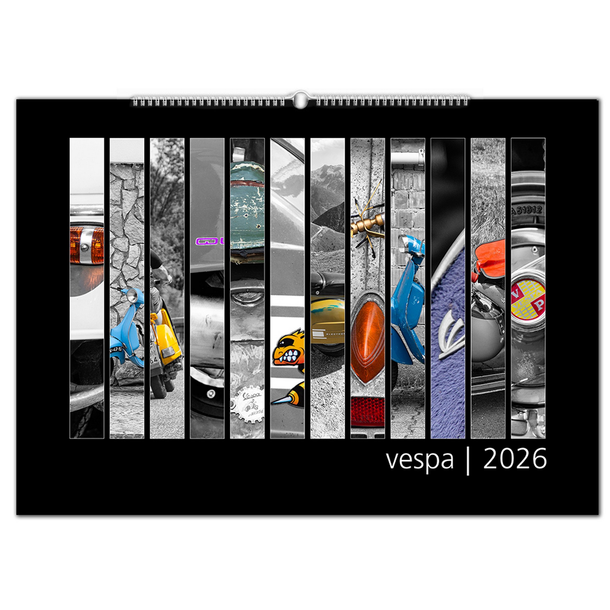 Image of Kalender Colorkey mit Motiv VESPA 2026 Motorroller Limited Edition