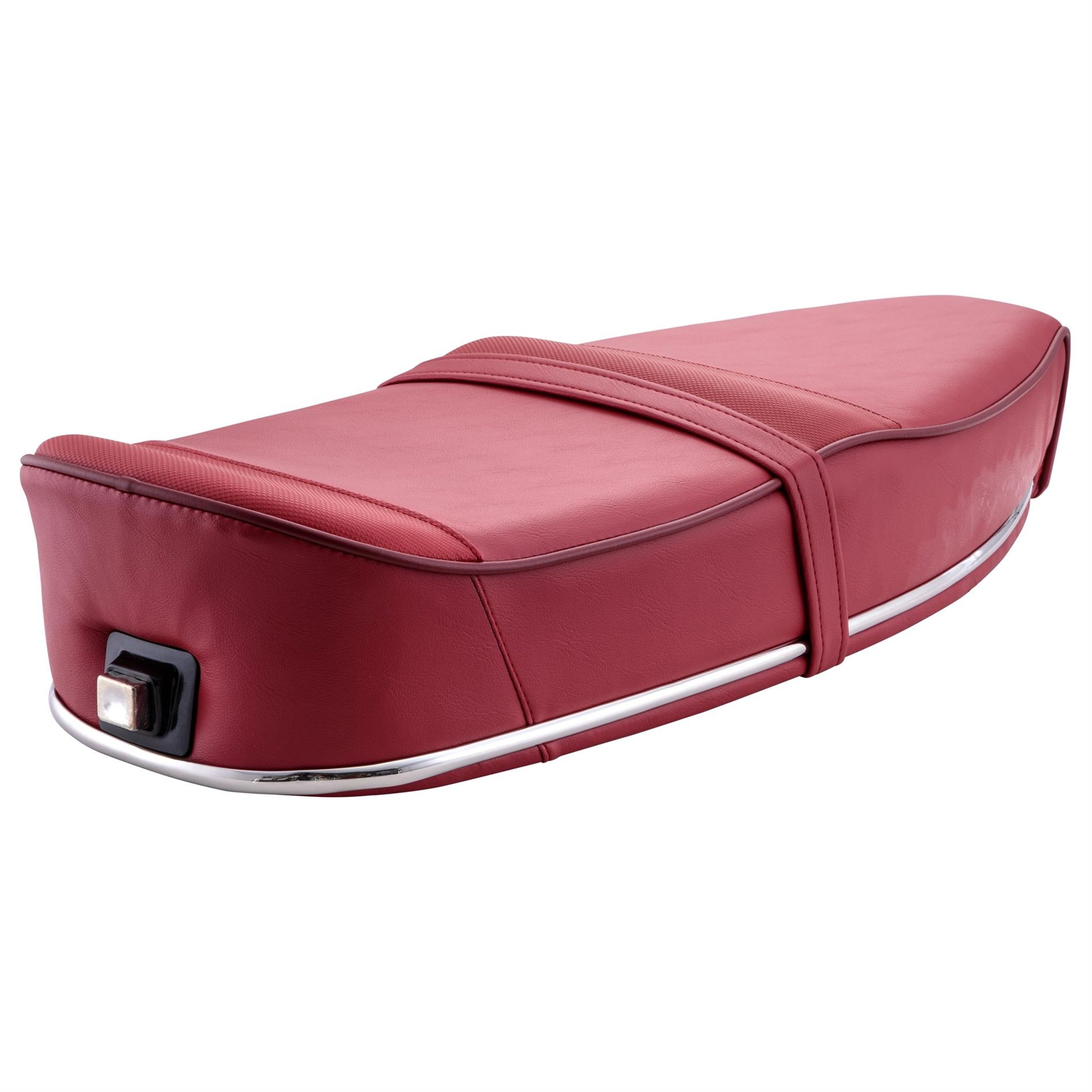 Image of Sitzbank Pegasus kaminrot, RAL 3002 für Vespa 125 VNA/VNB/GT/GTR/Super/TS/150 VBA/VBB/GL/Sprint/V/Super/T4 für Vespa 125 VNA/VNB/GT/GTR/Super/TS/150 VBA/VBB/GL/Sprint/V/Super/T4