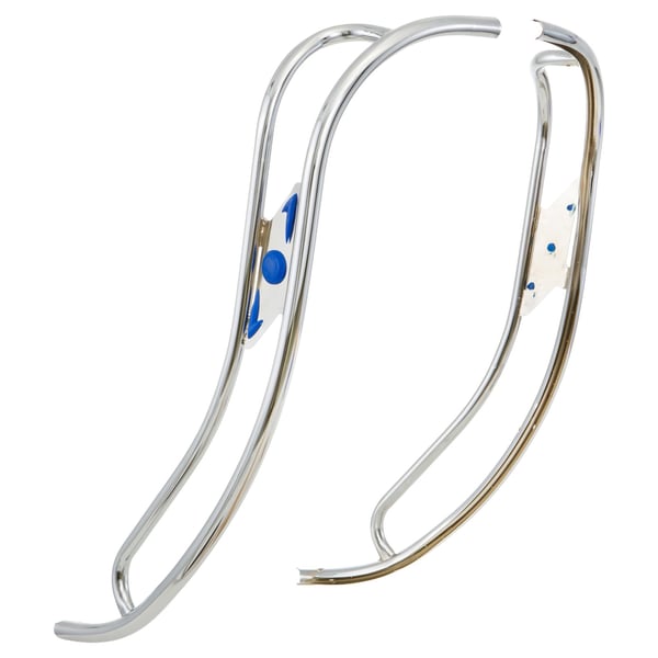 Image of Doppelschlitzrohr CUPPINI Beinschild für Lambretta 125 LI 1°-2°/150 LI 1°-2°/175 TV 1°-2°