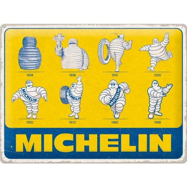 Image of Blechschild Michelin - Logo Evolution