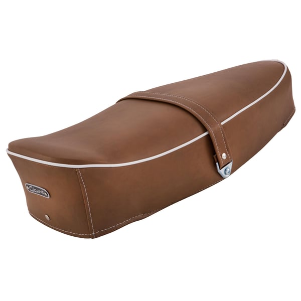 Image of Sitzbank SIP Classic braun Retro, beigebraun RAL 8024 für Vespa 125 VNA/VNB/GT/GTR/Super/TS/150 VBA/VBB/GL/Sprint/V/Super/T4