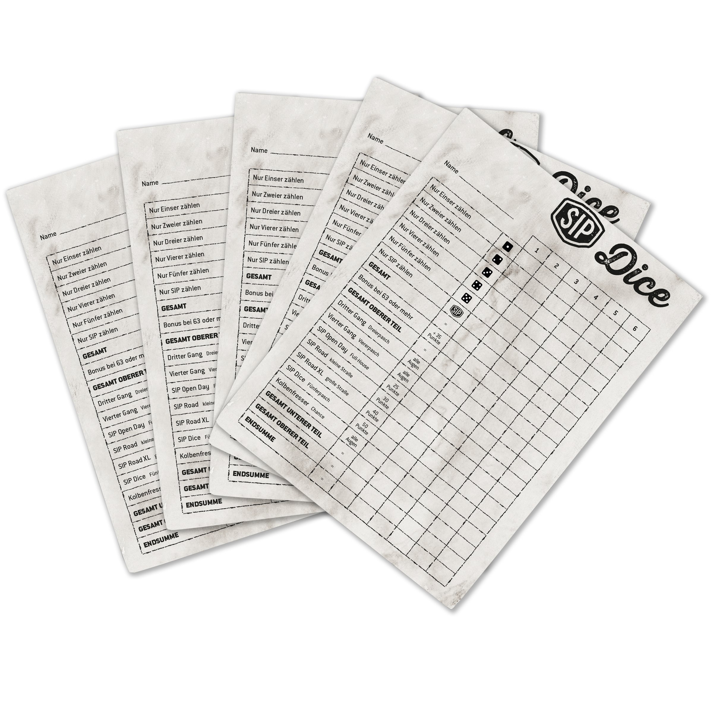 Image of Schreibblock SIP Dice Würfelspiel