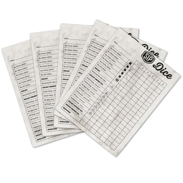 Image of Schreibblock SIP Dice Würfelspiel