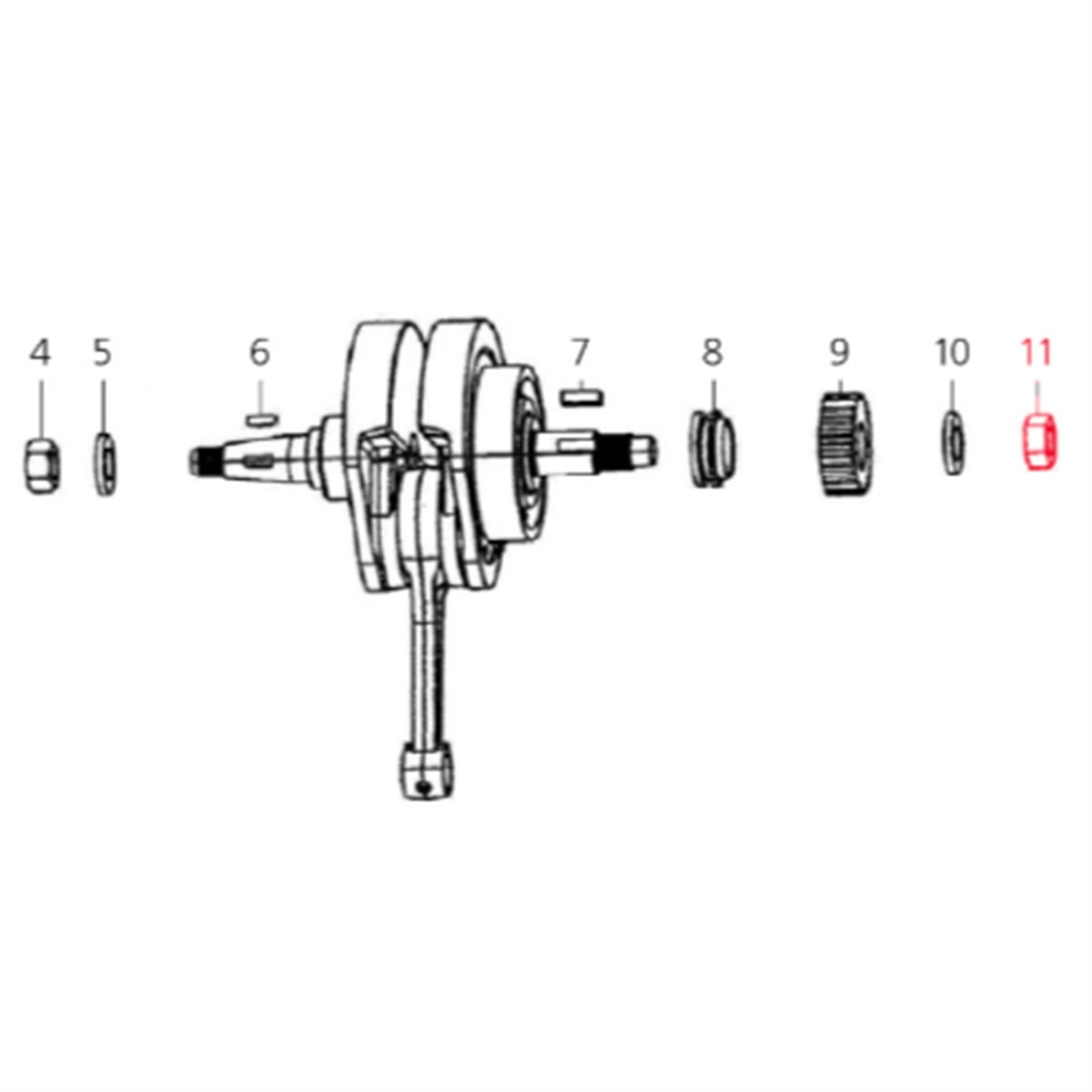 Image of Mutter M14x1,0 mm LML, für Kupplung für LML Star 200 4T für LML Star 200 4T
