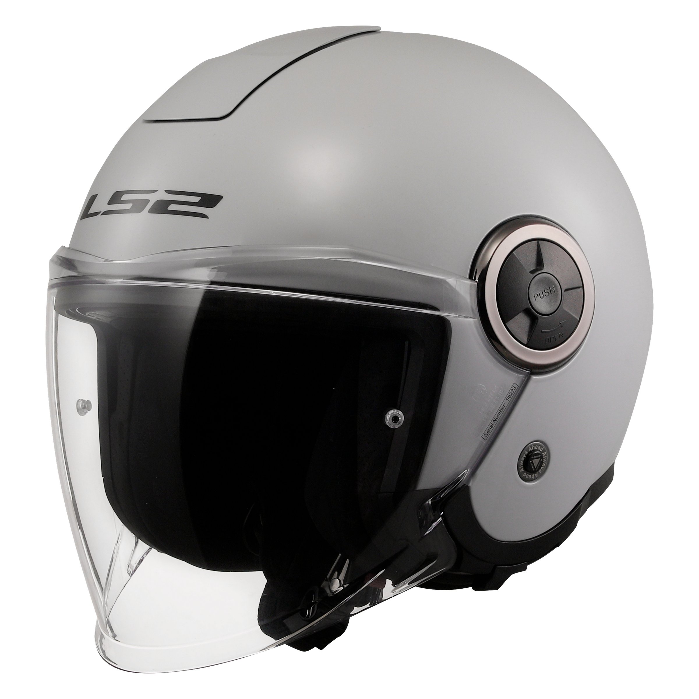 Image of Helm LS2 Classy, grau glänzend, Gr. L, 57-58cm Jethelm Jethelm