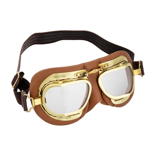 Image of Motorradbrille HALCYON Antique Mark 49, beige