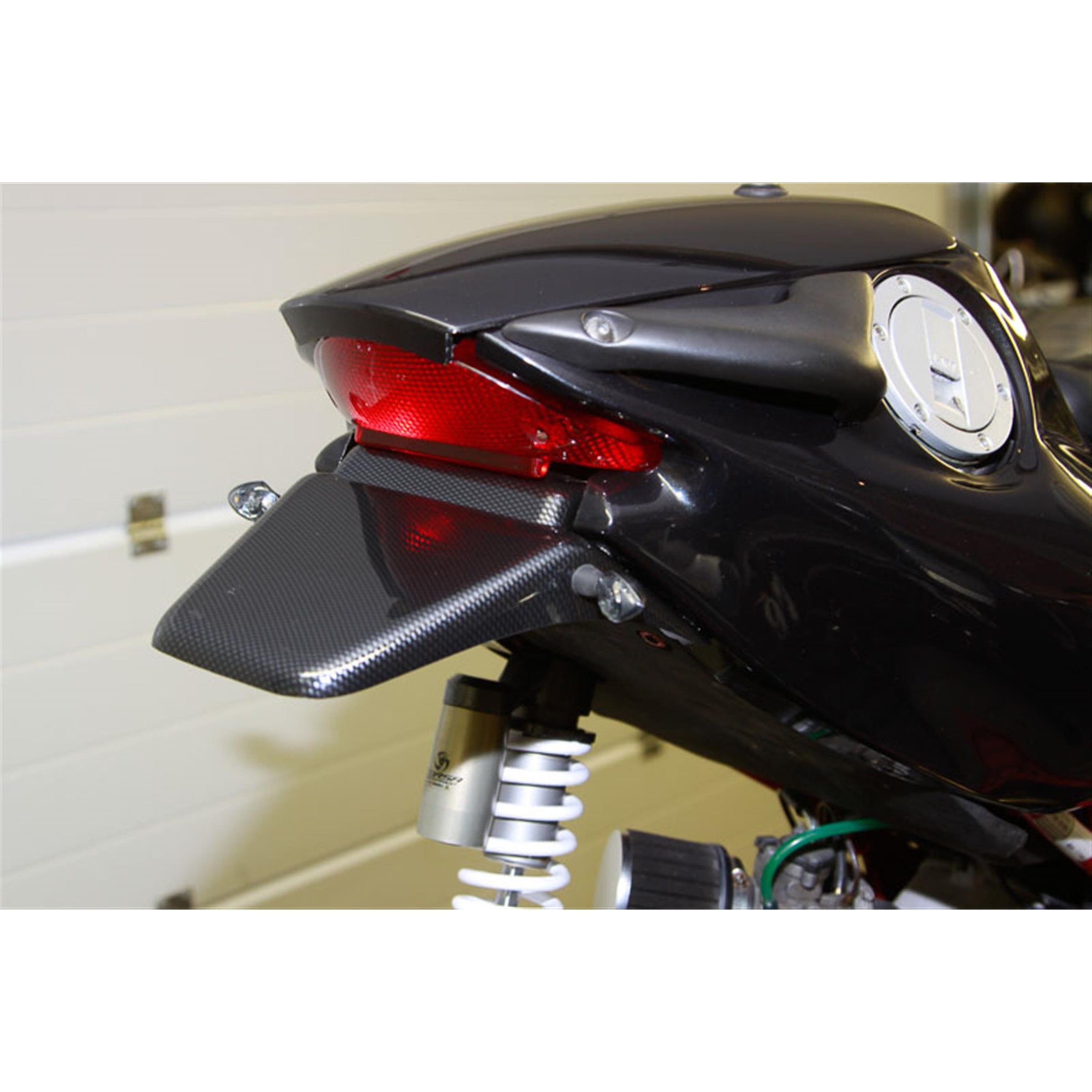 Image of Spritzschutz SLUK Tail Tidy, hinten Material: Kunststoff carbon-look für ITALJET Dragster 50-180 für ITALJET Dragster 50-180