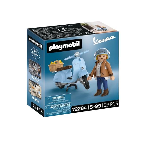 Image of Modell PLAYMOBIL 80 Jahre Vespa: Iconic Style 72284 hellblau