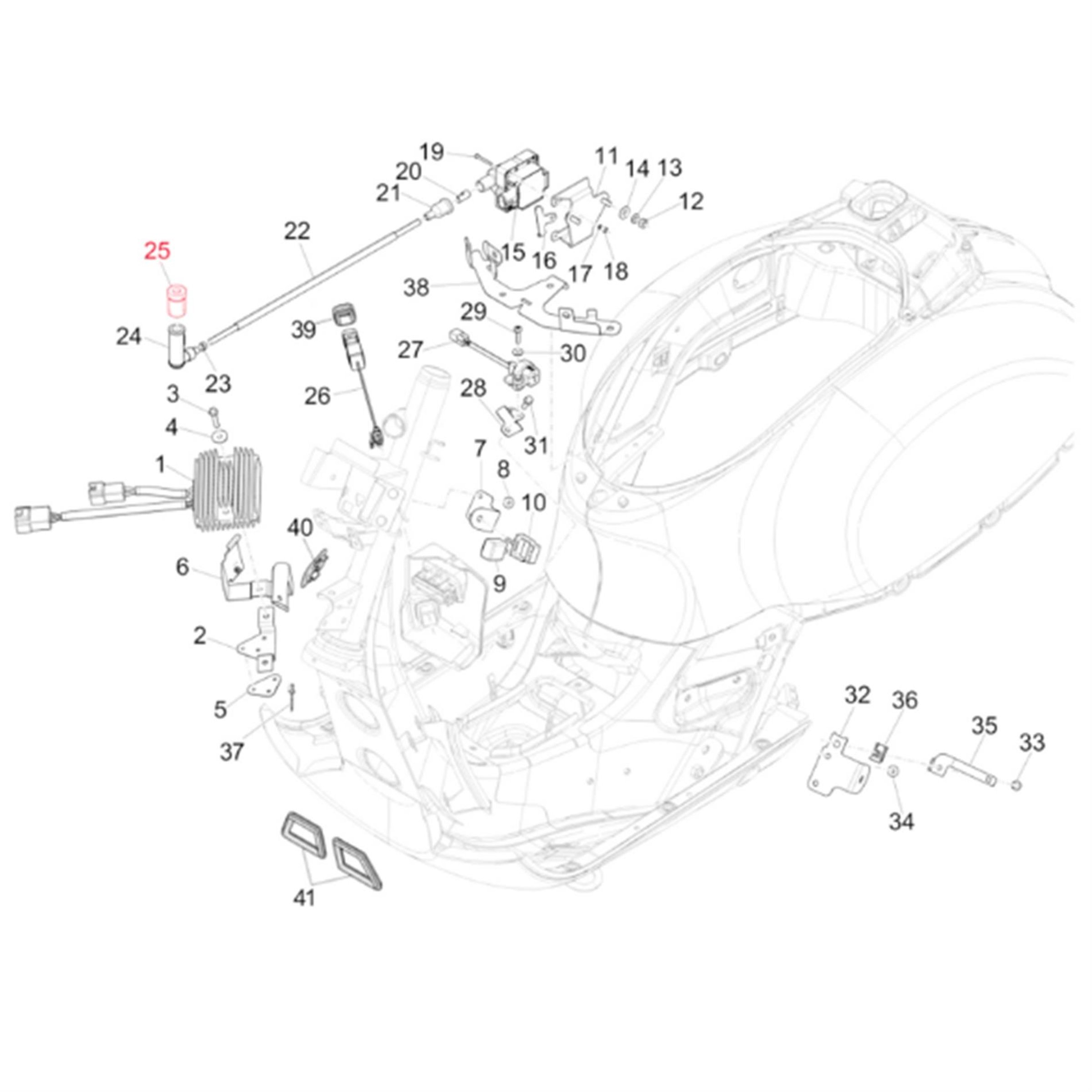 Image of Isolierkappe PIAGGIO für Zündkerzenstecker für Vespa GTS Super 125-300ccm für Vespa GTS Super 125-300ccm