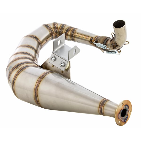 Image of Rennauspuff SIP Performance 2.0, Edelstahl unlackiert für Vespa 125 GT/GTR/TS/150 GL/Sprint/V/PX80-150/PE/Lusso/Cosa 1