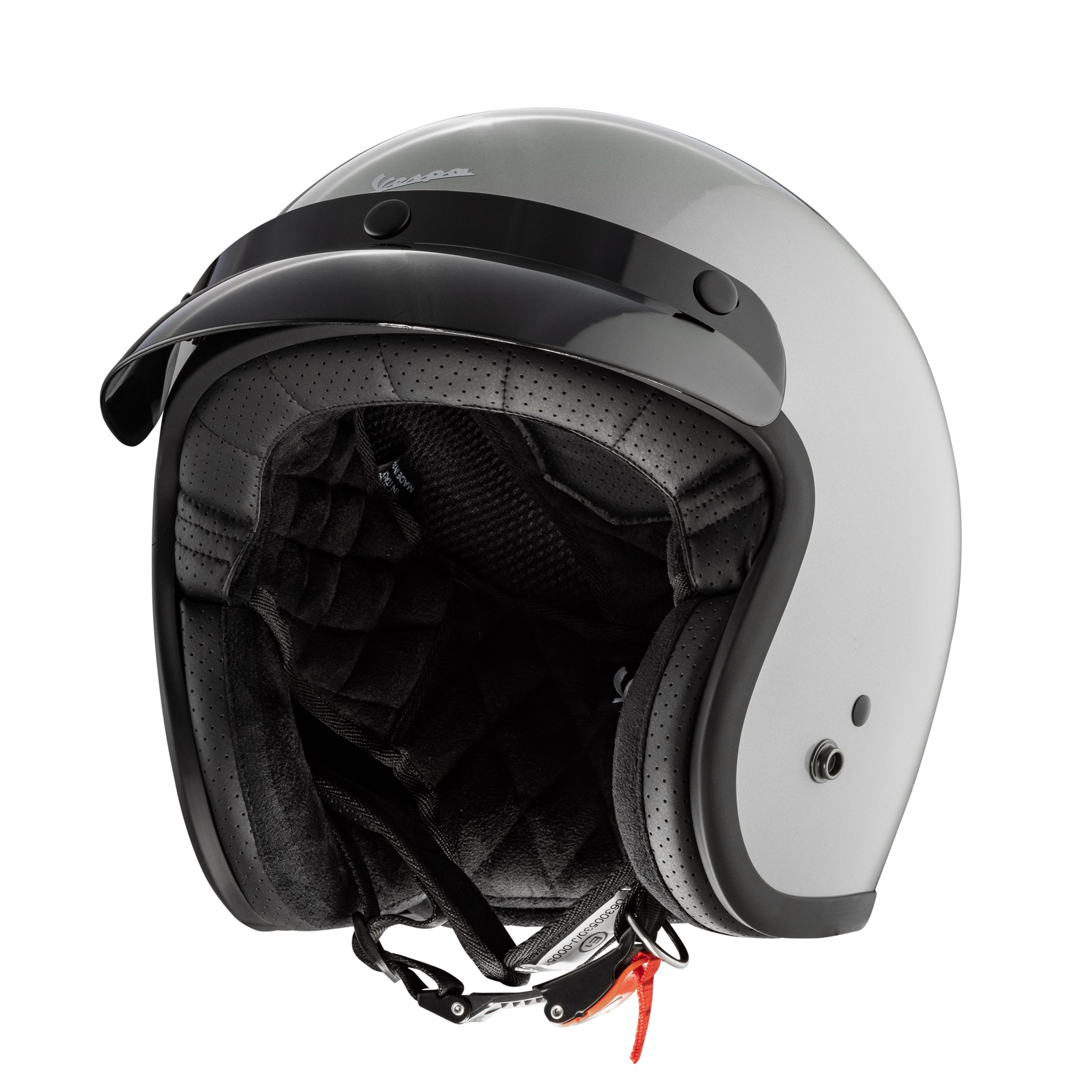 Image of Helm PIAGGIO Vespa Versilia, grau glänzend, Gr. XS, 54cm Jethelm Jethelm Jethelm