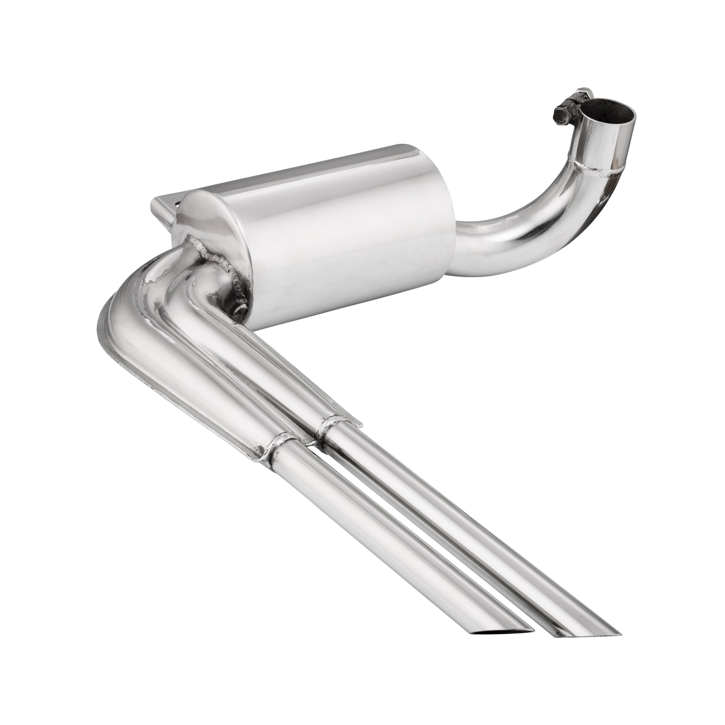 Image of Rennauspuff "Replika Sport", Material: Edelstahl poliert für Vespa 125 VM1-2T/VN1-2T/150 VB1T/VL1-3T für Vespa 125 VM1-2T/VN1-2T/150 VB1T/VL1-3T