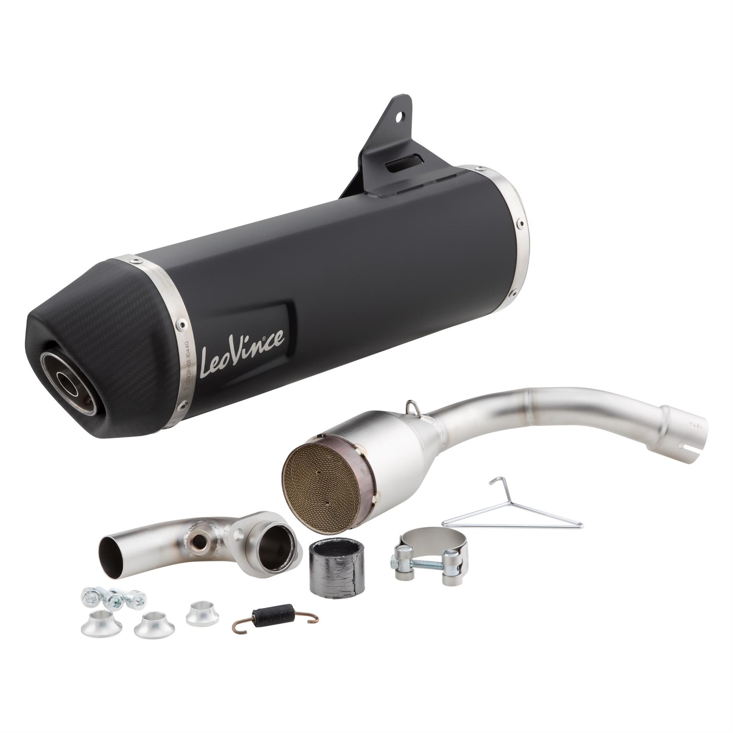 Image of Rennauspuff LEOVINCE SBK NERO mit Katalysator für Vespa GTS/GTS Super/GTV 300ccm HPE (`20-) für Vespa GTS/GTS Super/GTV 300ccm HPE (`20-)