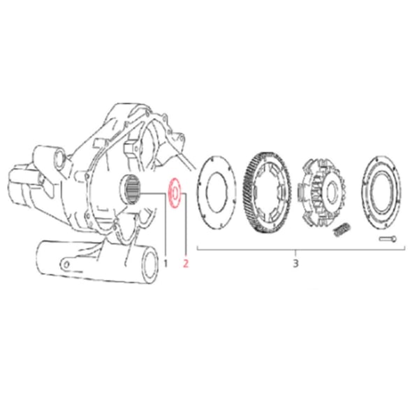 Image of Distanzscheibe Ø 16 mm für LML Star 125-150 4T/Star Deluxe 125-150 4S/Speedy