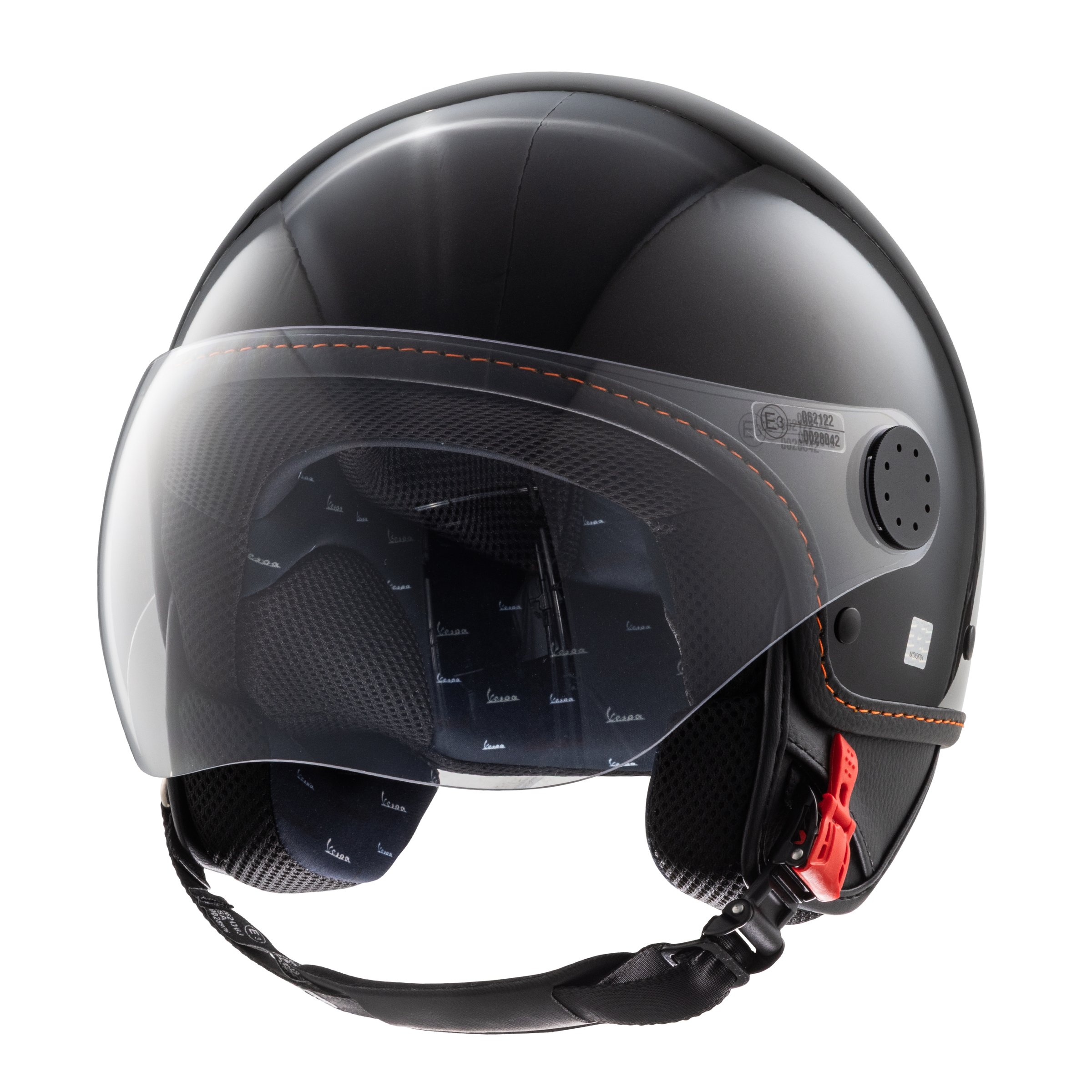 Image of Helm PIAGGIO Vespa Visor 4.0, schwarz glänzend, Gr. S, 55-56cm Jethelm Jethelm