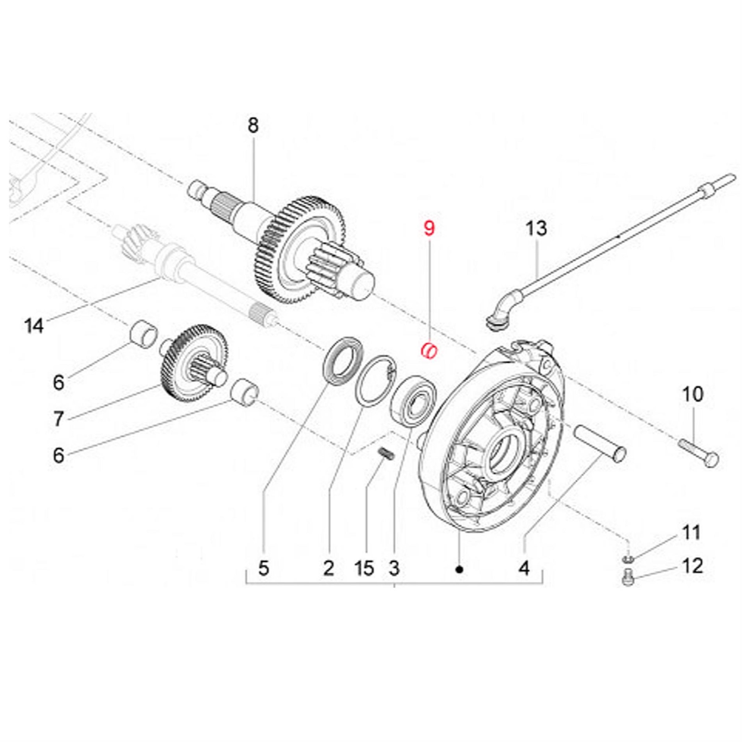 Image of Führungsbuchse, Primärwelle zu Variodeckel für GILERA/PIAGGIO für GILERA/PIAGGIO