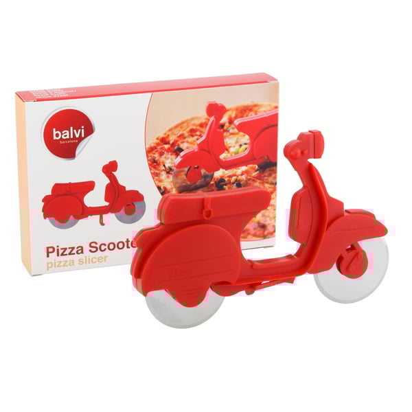 Image of Pizzaschneider mit Motiv "Roller" rot