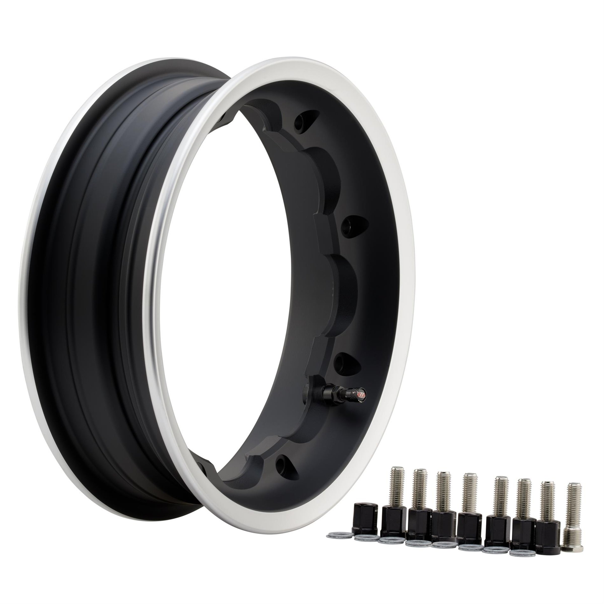 Image of Felge SIP Tubeless Octopus 2.50x10 für 90-120er Breitreifen für Lambretta 125 LI/Special/GP/DL/150 LI/Special/SX/GP/175 TV/200 TV/SX/GP/DL vorne oder hinten für Lambretta 125 LI/Special/GP/DL/150 LI/Special/SX/GP/175 TV/200 TV/SX/GP/DL vorne oder hinten