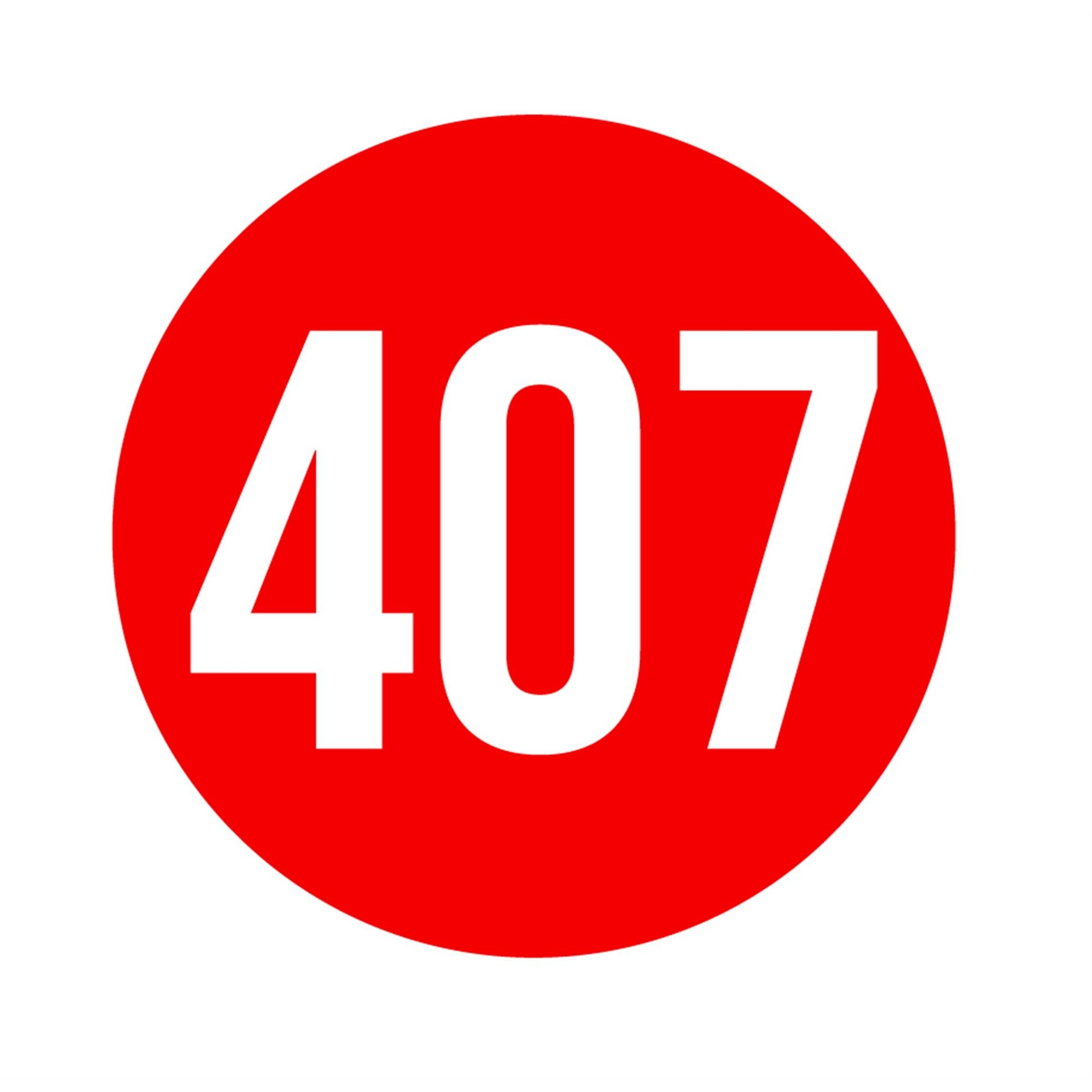 Image of Aufkleber mit Motiv Tempo 407