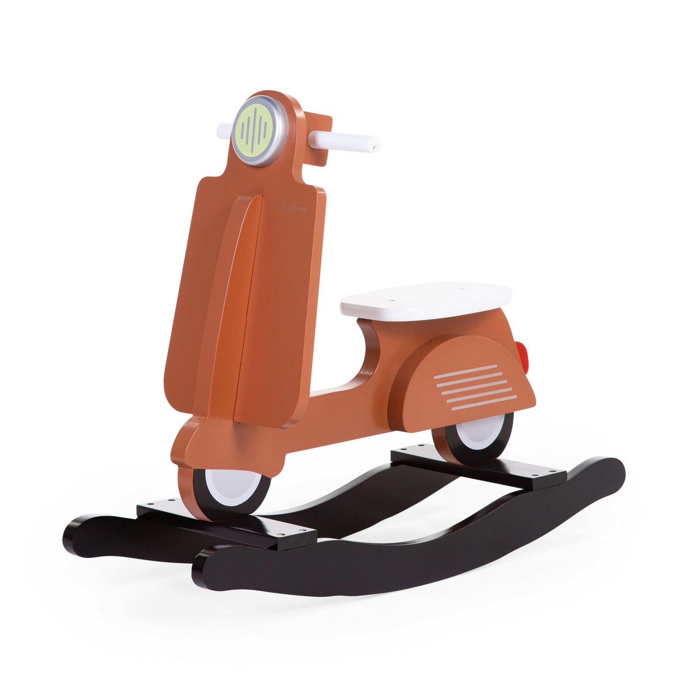 Image of Kinder Schaukel CHILDHOME mit Motiv Vespa Motorroller rostbraun