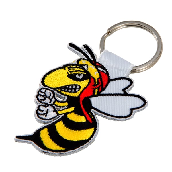 Image of Schlüsselanhänger mit Motiv "böse Wespe"