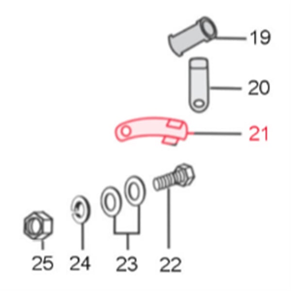 Image of Halterung LML, Bremsleitung, C-4723382 für LML Star 125-200 2T/4T/ Star 125/II/Lite 4T Automatica/CVT