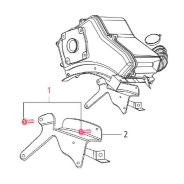 Image of Schraube Halterung M6x12 mm, LML für LML Star 125-200 4T/Star Deluxe 125-150 4S/Speedy