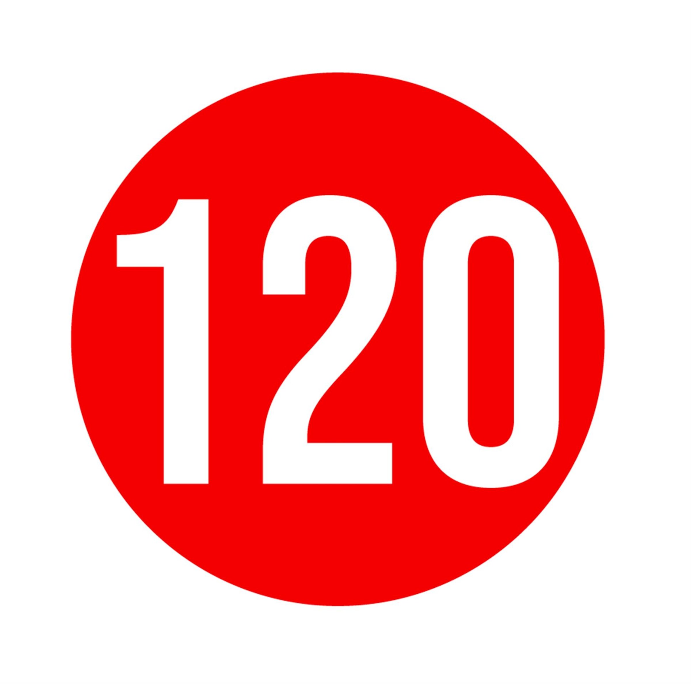 Image of Aufkleber mit Motiv Tempo 120