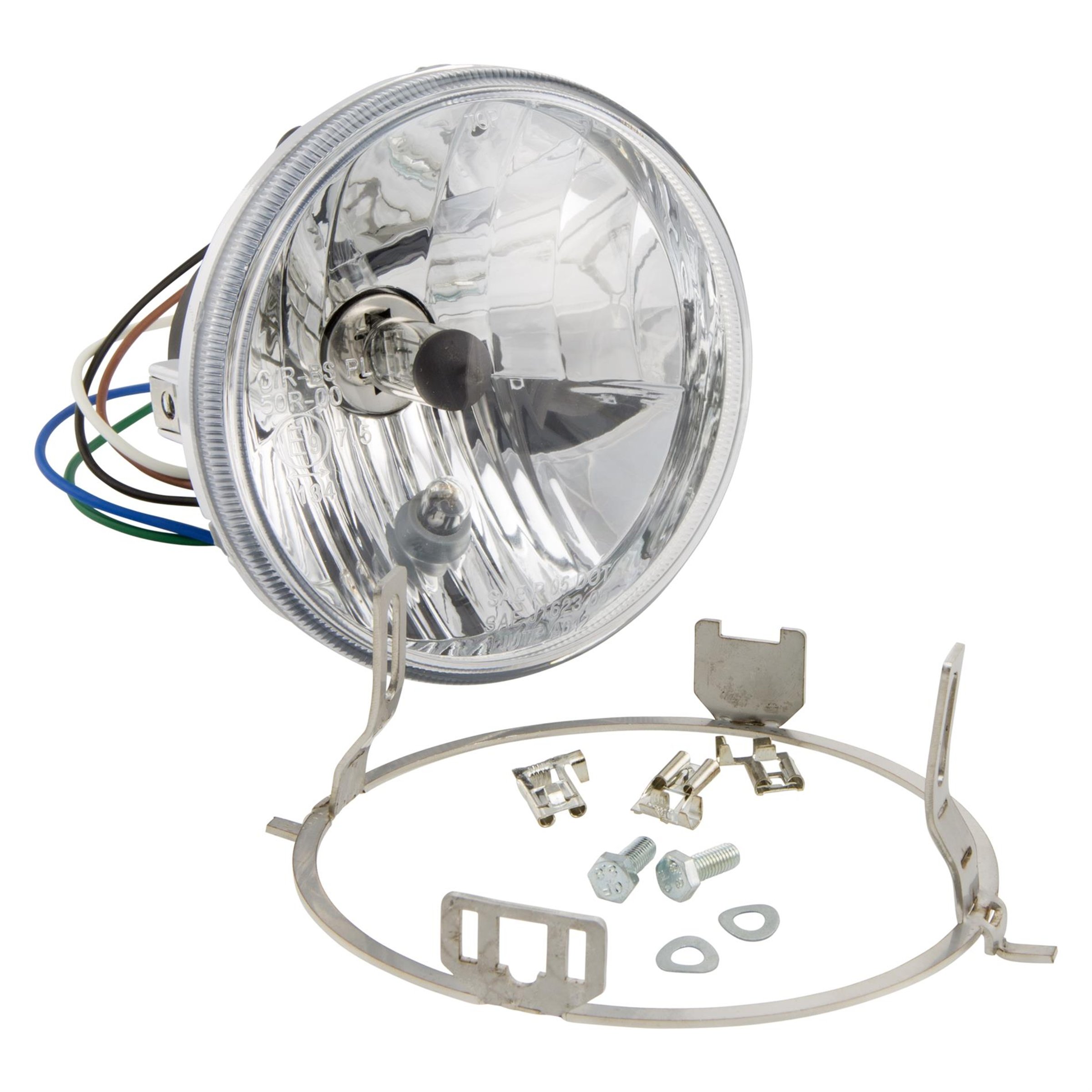 Image of Scheinwerfer JOCKEY'S BOXENSTOP Klarglas H4 rund Ø 120 mm für Lambretta 125 LIS/150 LIS/SX/175 TV3°/200 TV/SX für Lambretta 125 LIS/150 LIS/SX/175 TV3°/200 TV/SX