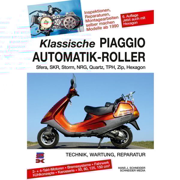 Image of Handbuch "Klassische Piaggio Automatik-Roller" 2T/4T -150ccm; Technik, Wartung, Reparatur