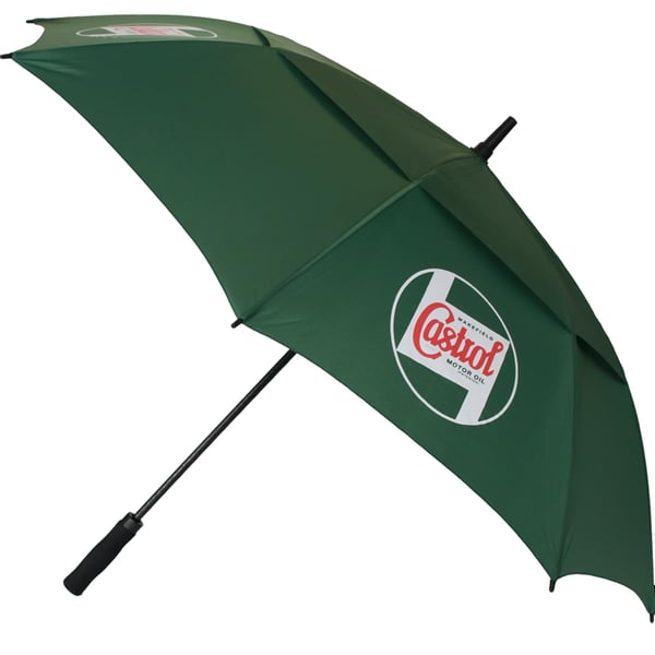 Image of Regenschirm CASTROL CLASSIC Golf grün/weiß/rot