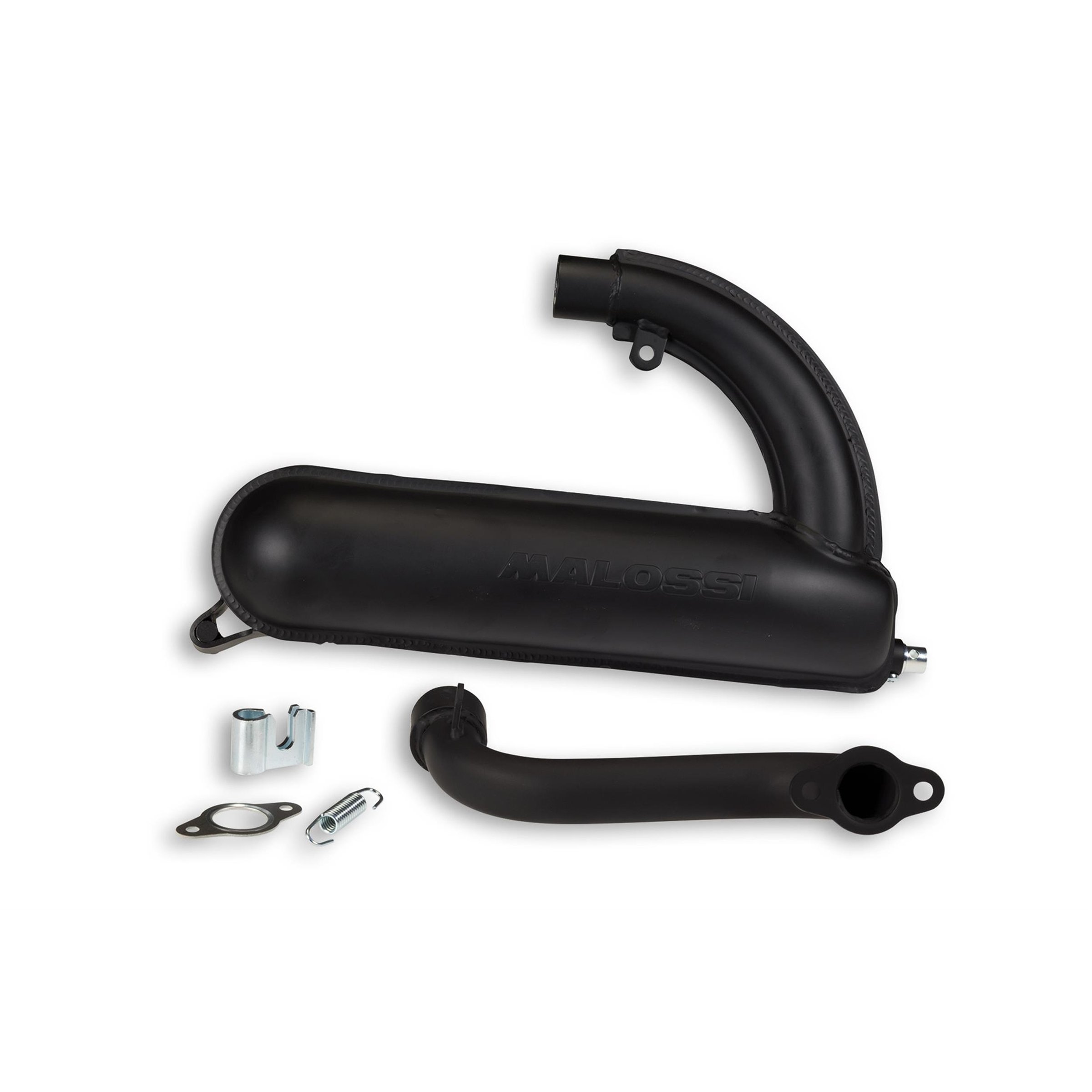 Image of Rennauspuff MALOSSI "Power Classic Exhaust" 3217871, Material: Stahl schwarz für Vespa 50/N/L/R/S/Special/SR/SS für Vespa 50/N/L/R/S/Special/SR/SS