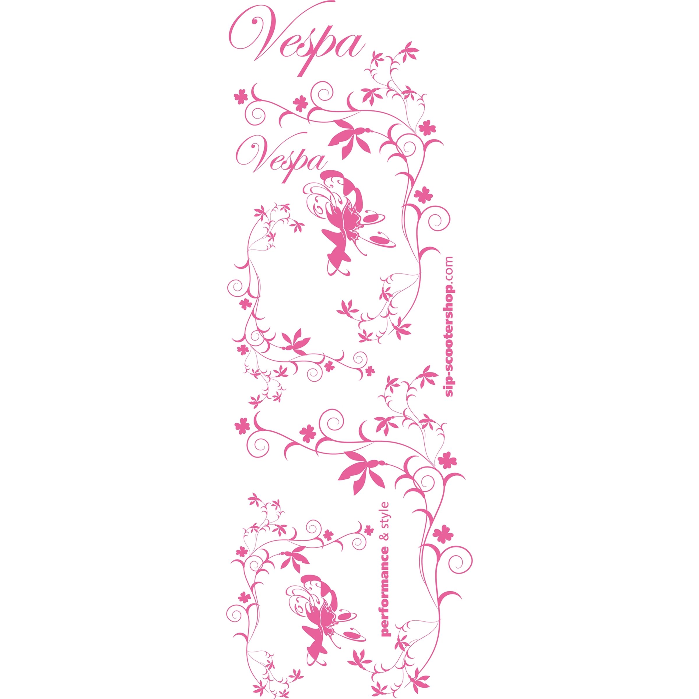 Image of Aufkleberdekorset SIP mit Motiv "Flower" für Vespa für Vespa