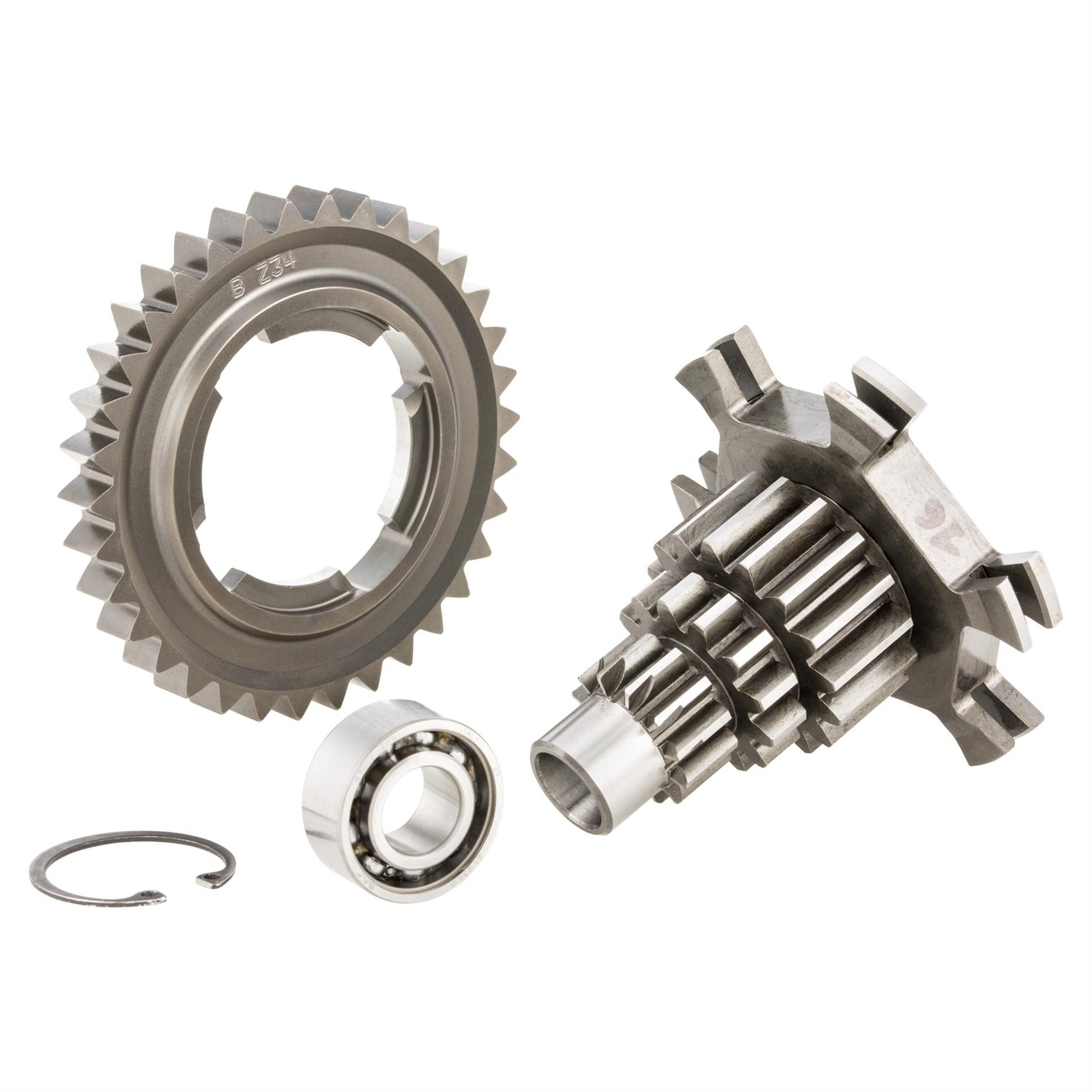 Image of Nebenwelle Zahnradsatz Z 12-13-16-16 BENELLI für Vespa 200 Rally/P125-150X 2°/P150S 2°/P200E/PX125-200 E/Lusso/'98/MY/'11/T5/Cosa für Vespa 200 Rally/P125-150X 2°/P150S 2°/P200E/PX125-200 E/Lusso/'98/MY/'11/T5/Cosa