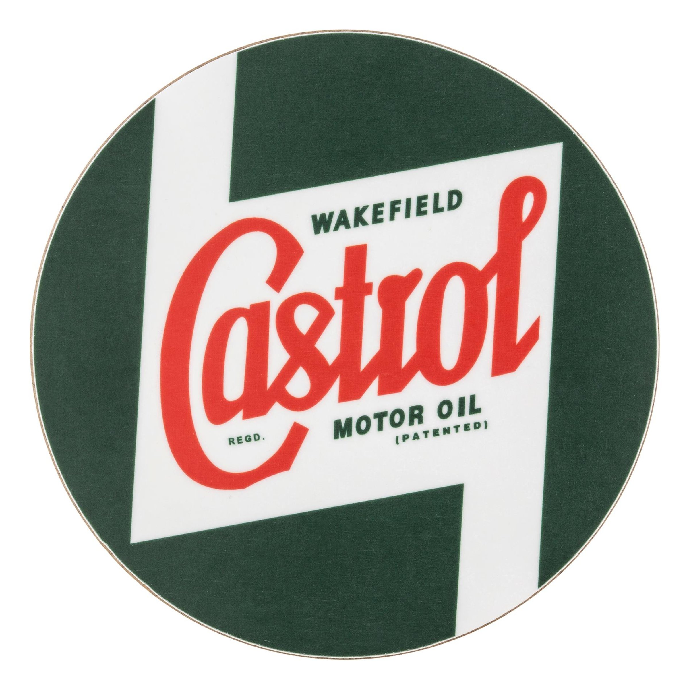 Image of Untersetzer CASTROL CLASSIC Logo grün/weiß/rot
