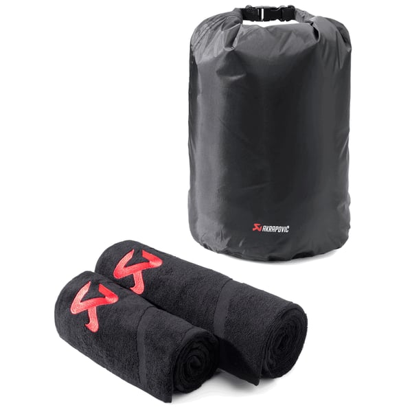 Image of Handtuch Set AKRAPOVIC schwarz/rot