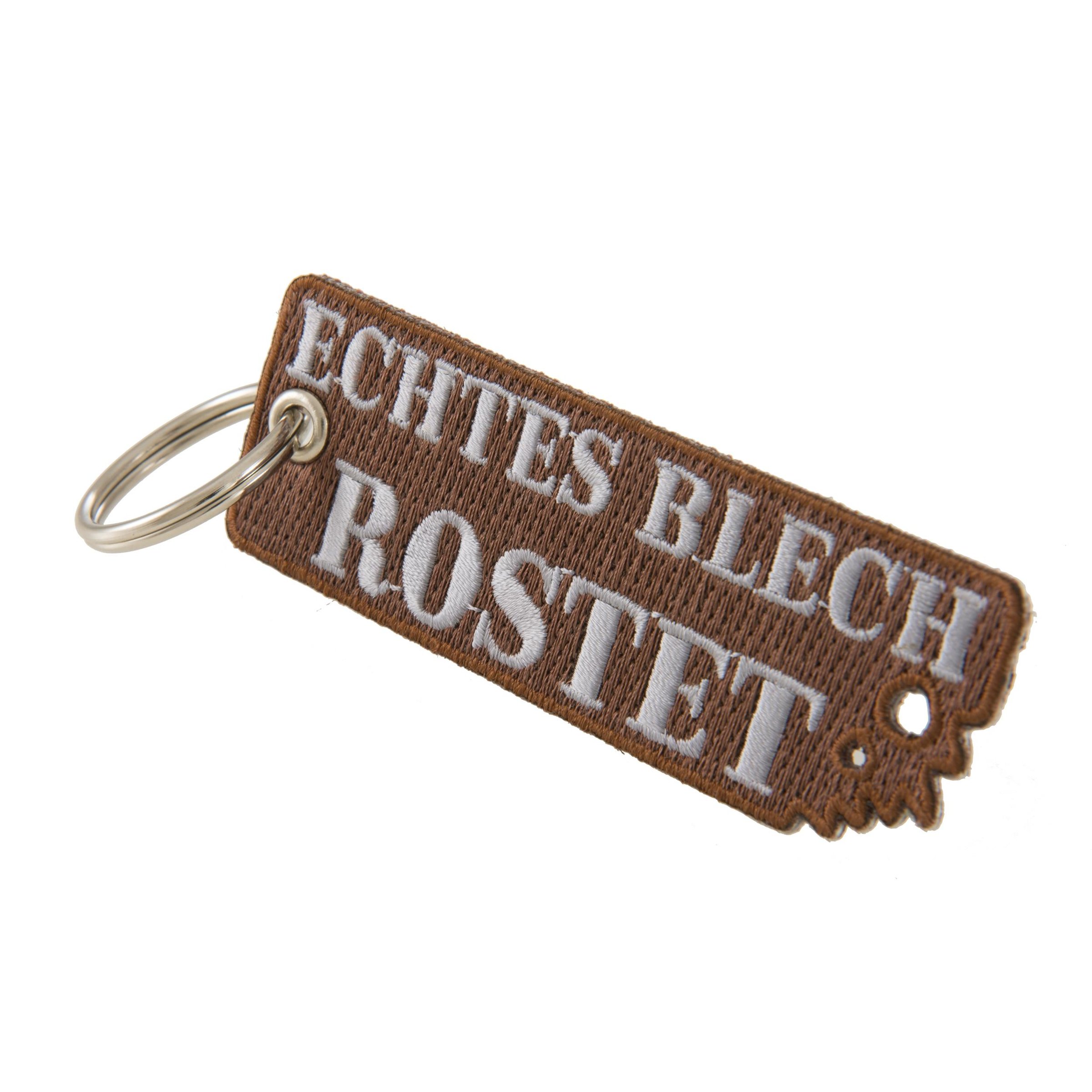 Image of Schlüsselanhänger mit Motiv "echtes Blech rostet"