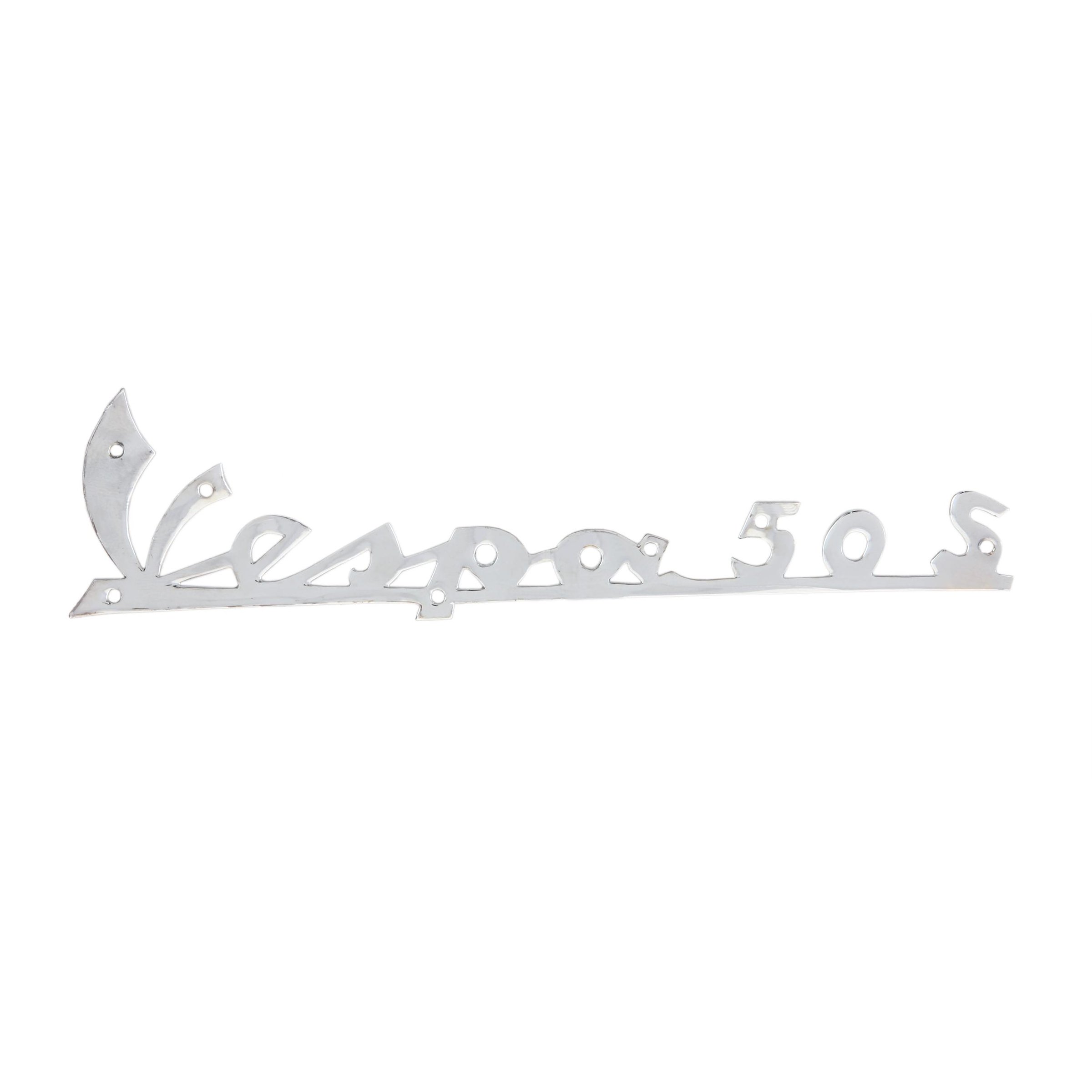 Image of Schriftzug Vespa 50 S Beinschild vorne 142362 für Vespa 50 S V5SA1 -> 57177 für Vespa 50 S V5SA1 -> 57177