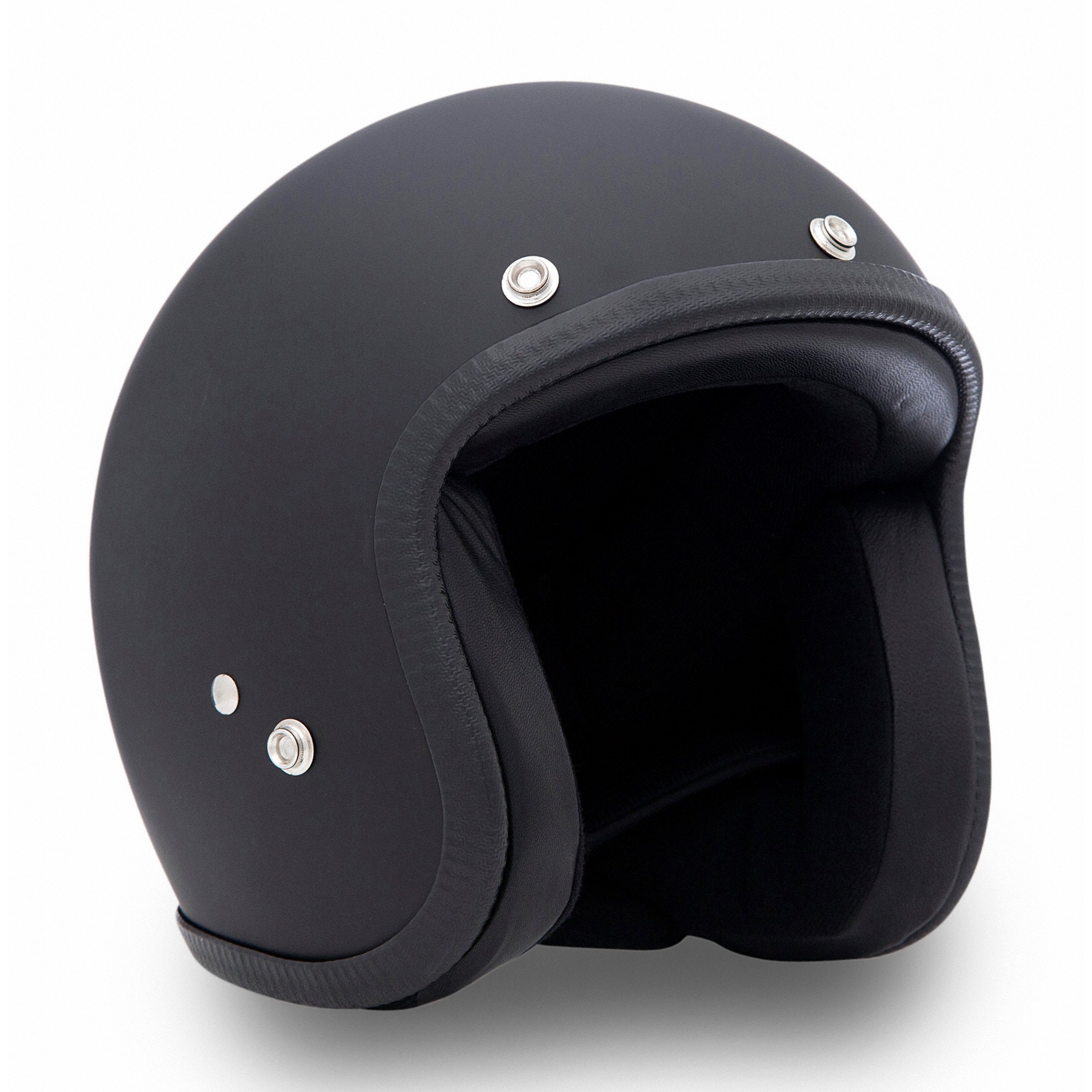 Image of Helm 70'S PASTELLO Vintage, schwarz matt, Gr. L, 59-60 Jethelm Jethelm