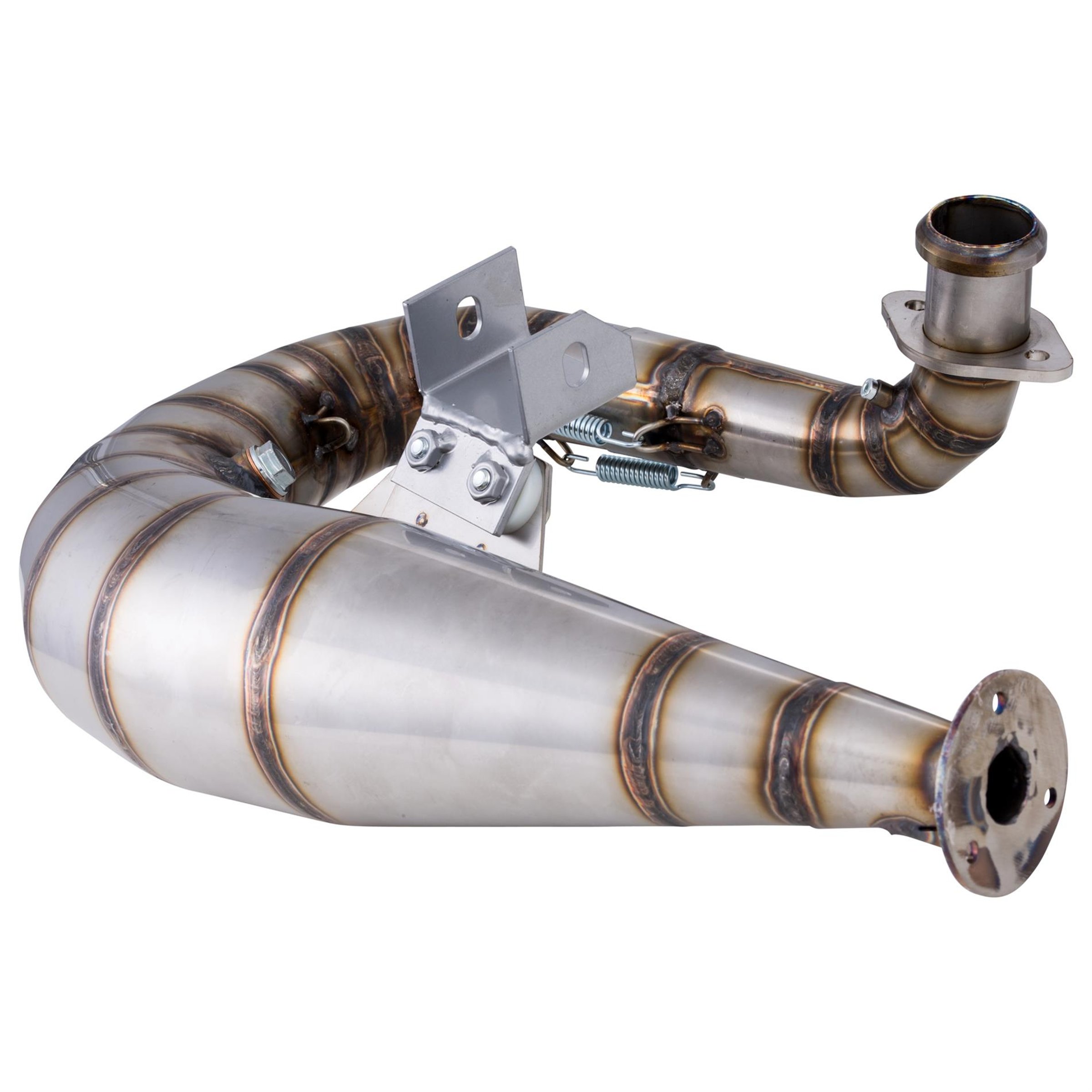 Image of Rennauspuff SIP Performance MUSTANG Design by NORDSPEED, Material: Edelstahl unlackiert, Dämpfer: OHNE Endschalldämpfer für Vespa T5 für Vespa T5