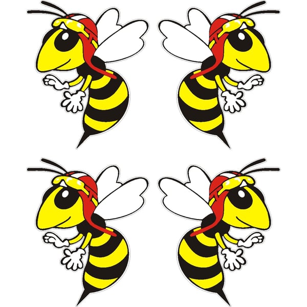 Image of Aufkleber mit Motiv Mini-"Wespe"
