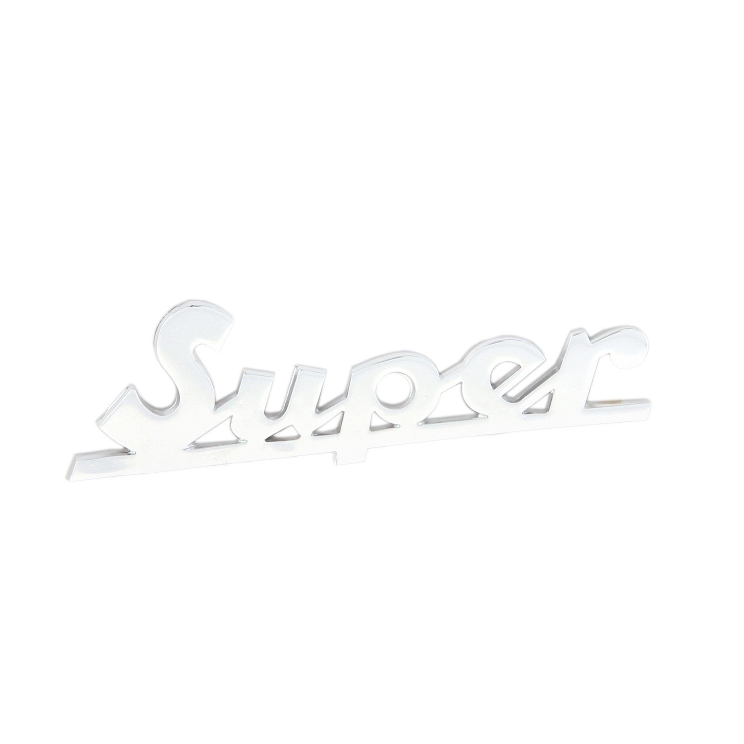 Image of Schriftzug "Super" Beinschild vorne 121080 für Vespa 125 Super/150 Super für Vespa 125 Super/150 Super