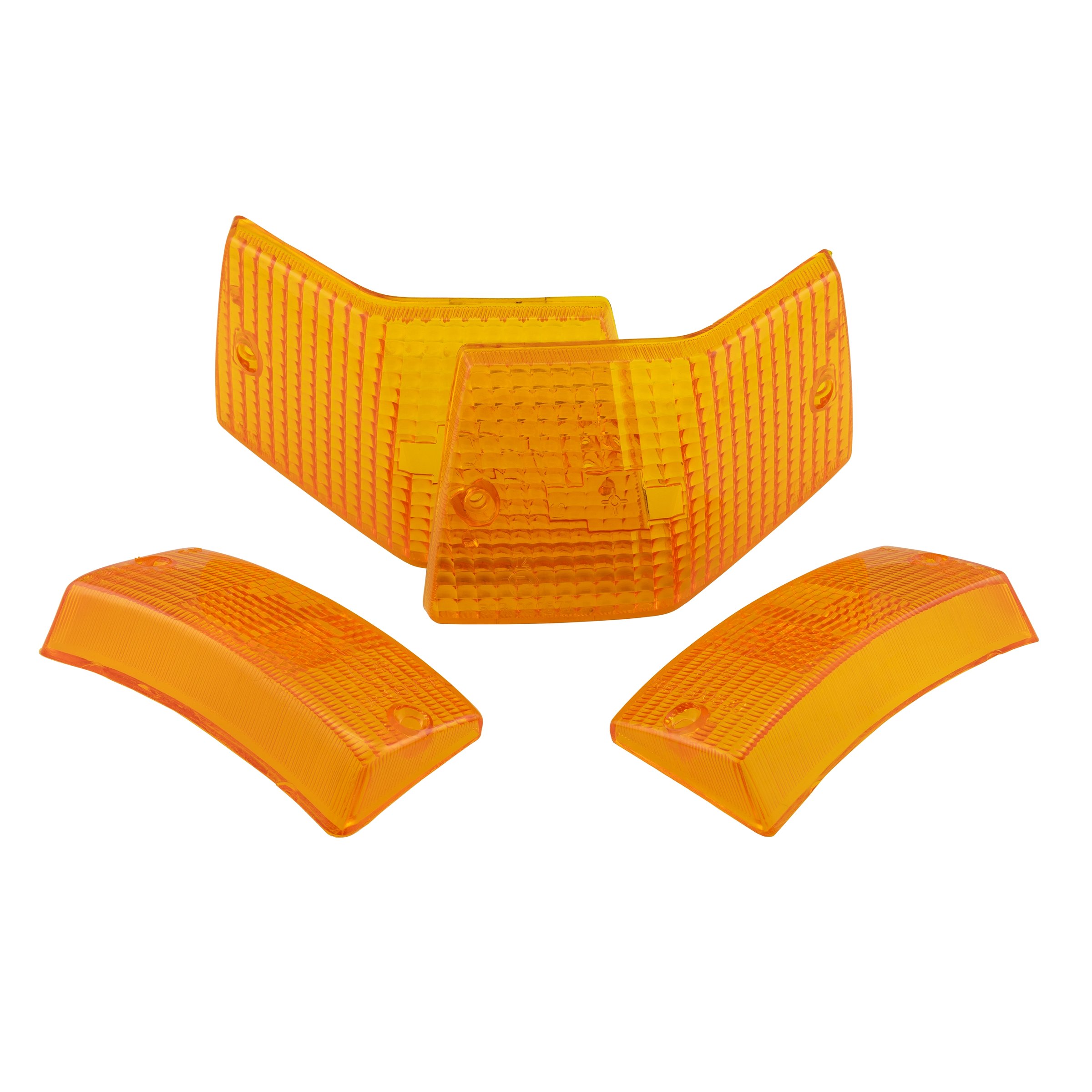 Image of Blinkerglas Kit vorne & hinten für Vespa PX80-200/PE/Lusso/T5 für Vespa PX80-200/PE/Lusso/T5