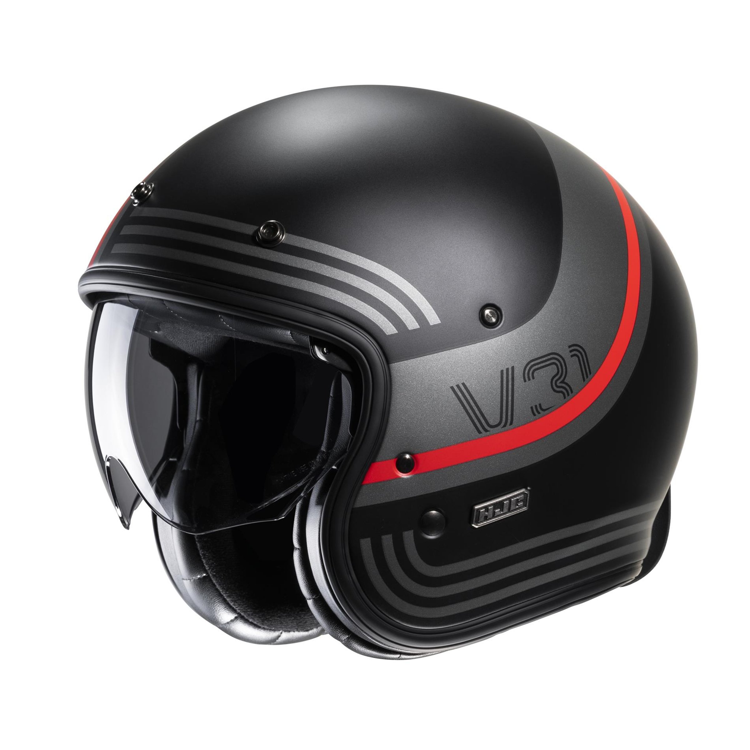 Image of Helm HJC V31 BYRON MC1SF, schwarz matt, Gr. S, 55-56cm Jethelm Jethelm
