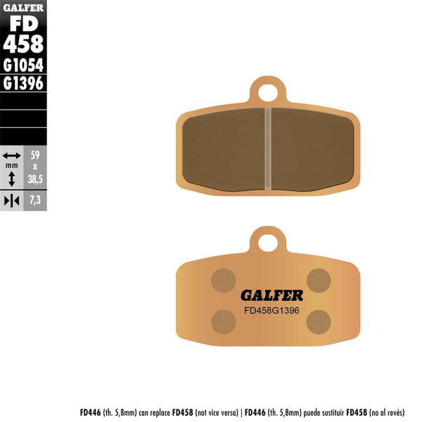 Image of Bremsbeläge GALFER Sintered vorne für KTM 85/150 SX/250/350 Freeride