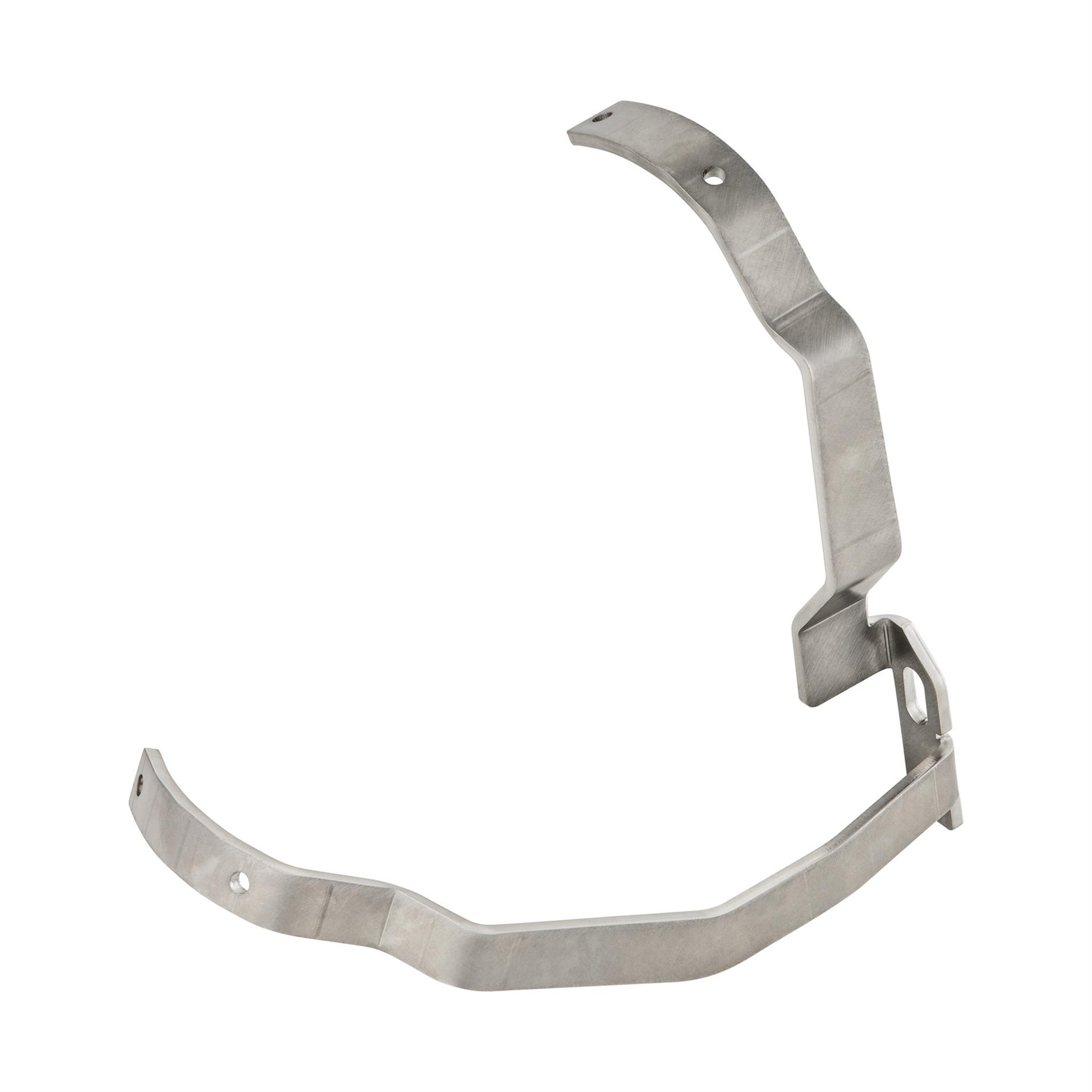 Image of Halter SIP Garelli 2.0, vorne Material: Edelstahl gebürstet für Vespa PK50-125 S/XL/XL2/Automatica/PX80-200/PE/Lusso/`98/MY/T5 für Vespa PK50-125 S/XL/XL2/Automatica/PX80-200/PE/Lusso/`98/MY/T5