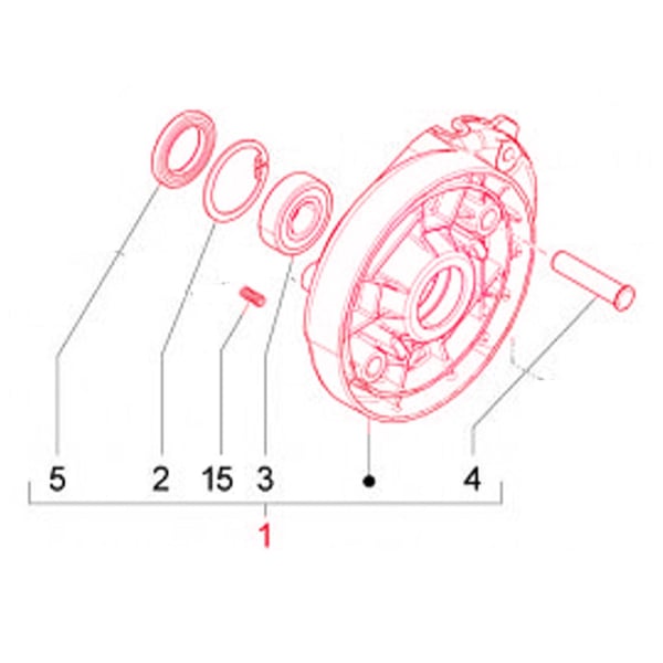 Image of Getriebedeckel PIAGGIO für Vespa Primavera/Sprint 50ccm 3V 4T iGet